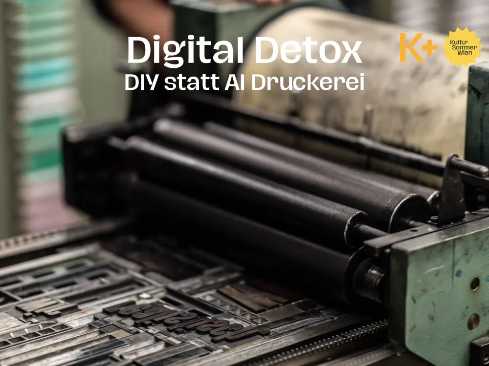 Digital Detox – DIY statt AI Druckerei